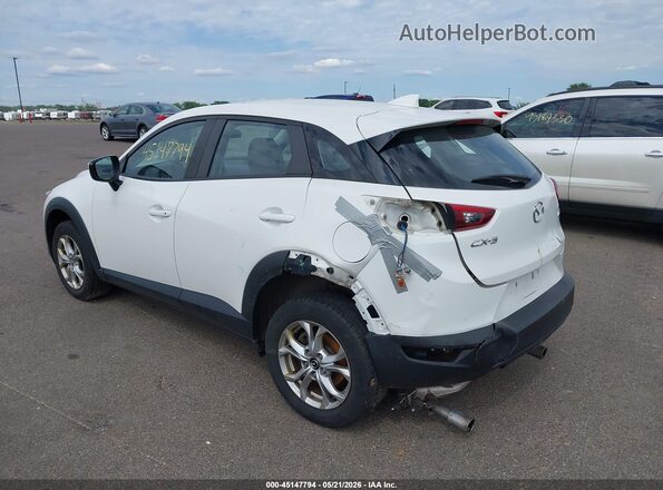 JM1DKDB76J0321748 2018 MAZDA CX-3 White უკანა მარცხენა