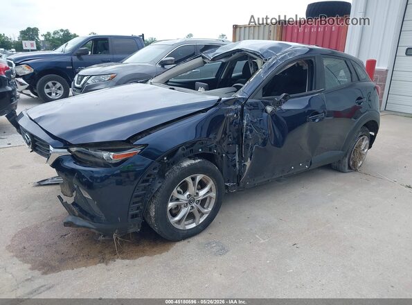 JM1DKDB79H0147992 2017 MAZDA CX-3 Blue Vista tres cuartos delantera izquierda