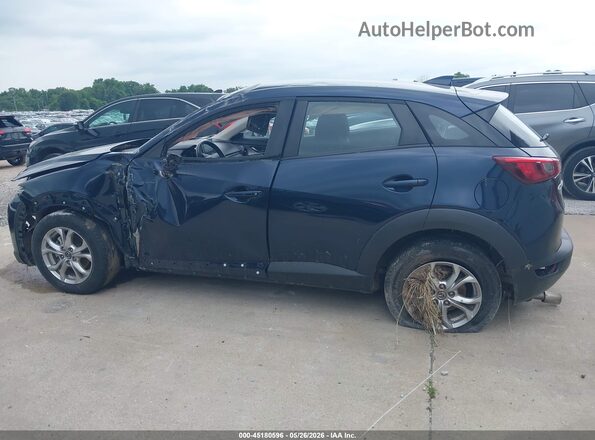 JM1DKDB79H0147992 2017 MAZDA CX-3 Blue Vista interior trasera
