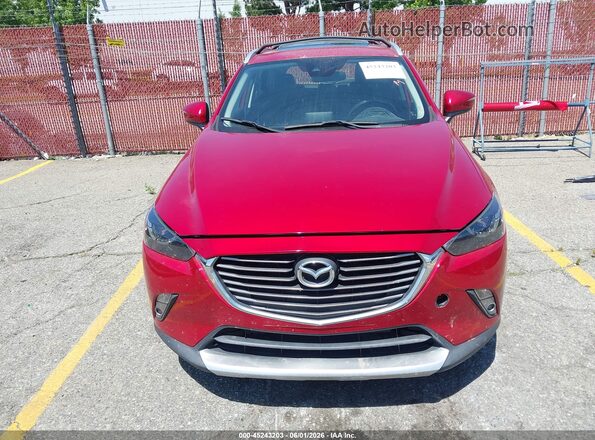 JM1DKDD72J0305804 2018 MAZDA CX-3 Maroon Вид щитка приладів