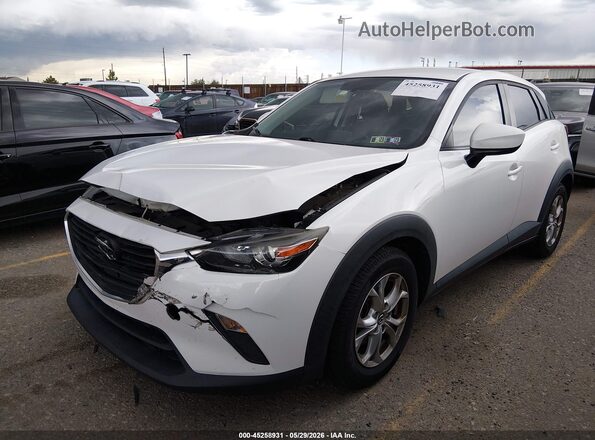 JM1DKFB71G0131957 2016 MAZDA CX-3 White Առջևի ձախ երեք քառորդ տեսարան