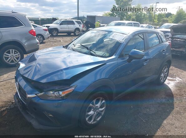 JM1DKFB72K1418937 2019 MAZDA CX-3 Синий Передняя левая четверть
