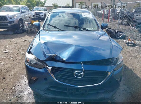 JM1DKFB72K1418937 2019 MAZDA CX-3 Синий Вид спереди