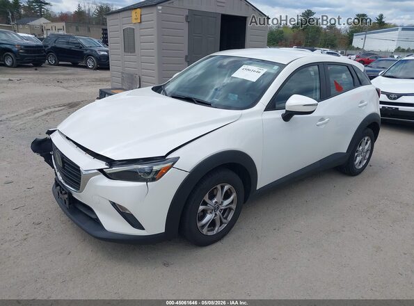 JM1DKFB72M1506101 2021 MAZDA CX-3 White Առջևի ձախ երեք քառորդ տեսարան