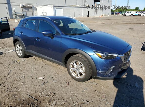 JM1DKFB76M1517389 2021 MAZDA CX-3 Blue Передня права чверть