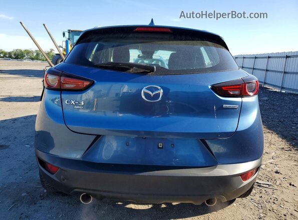 JM1DKFB76M1517389 2021 MAZDA CX-3 Blue Вид ззаду