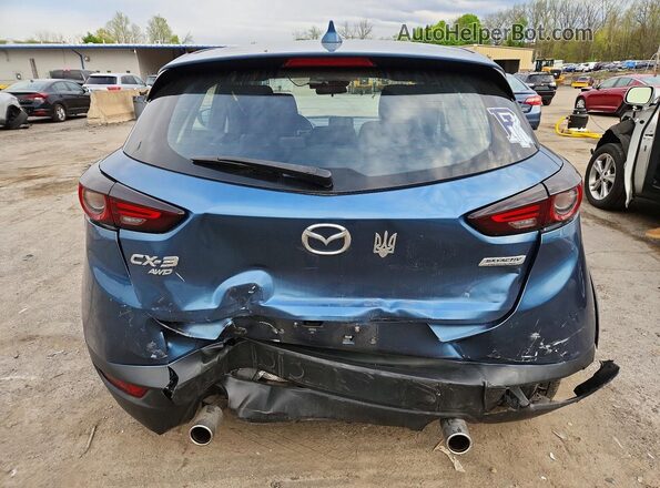 JM1DKFB79L1474200 2020 MAZDA CX-3 Blue Հետևի տեսք