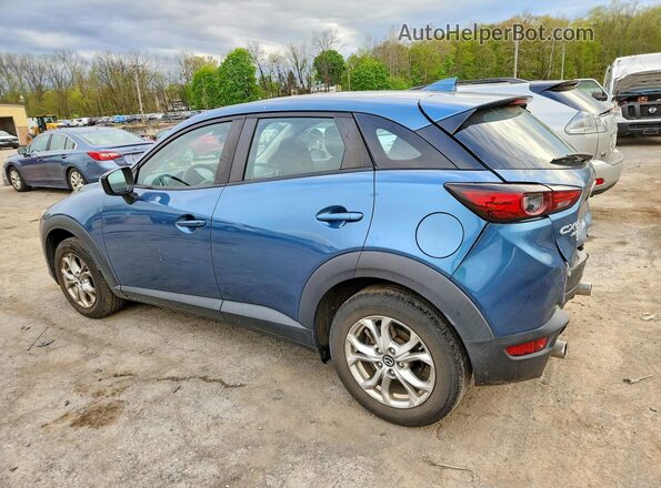 JM1DKFB79L1474200 2020 MAZDA CX-3 Blue Հետևի ձախ