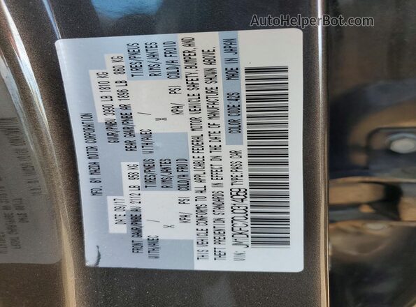 JM1DKFC70J0314059 2018 MAZDA CX-3 Gray VIN sticker view
