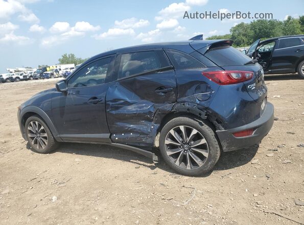 JM1DKFC70K0426412 2019 MAZDA CX-3 Blue Հետևի ձախ