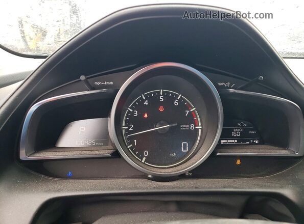 JM1DKFC71K1445934 2019 MAZDA CX-3 Black ხელსაწყოთა პანელის ხედი