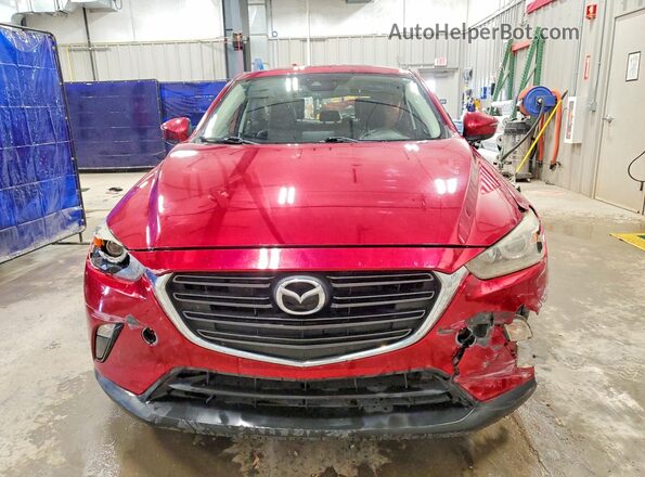 JM1DKFC73K0416781 2019 MAZDA CX-3 Maroon Widok z przodu