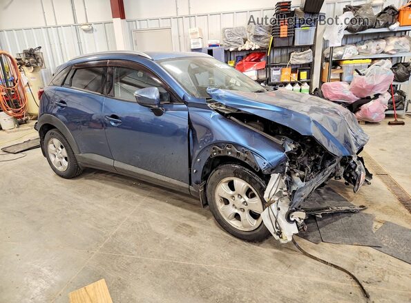 JM1DKFC75K0424218 2019 MAZDA CX-3 Blue Delantero derecho