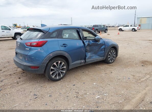 JM1DKFC78K0408465 2019 MAZDA CX-3 Синий Задняя правая четверть