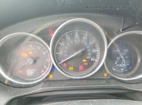 JM1GJ1U53G1480952 2016 MAZDA 6 Black Вид щитка приладів