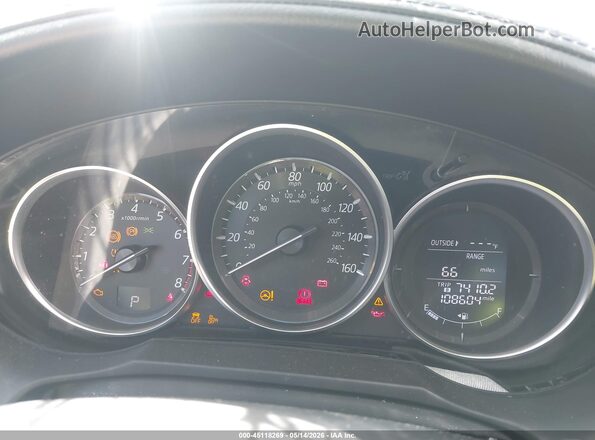 JM1GJ1V56G1442002 2016 MAZDA 6 Brown Widok tylnych siedzeń