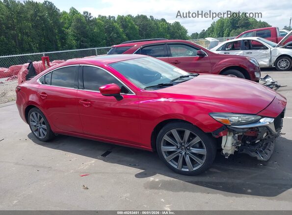 JM1GL1TY0J1315714 2018 MAZDA 6 Red Widok wnętrza z tyłu