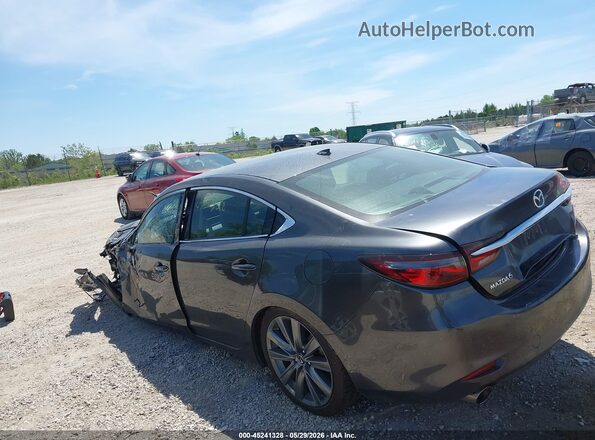 JM1GL1TY0M1614849 2021 MAZDA 6 Gray Widok wnętrza 360 stopni