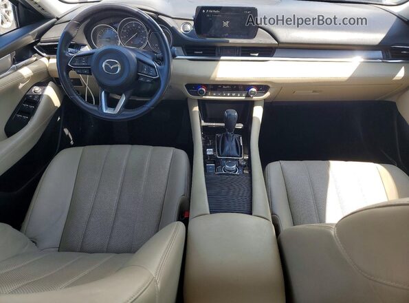 JM1GL1TY1L1514337 2020 MAZDA 6 White Առջևի վահանակի տեսք