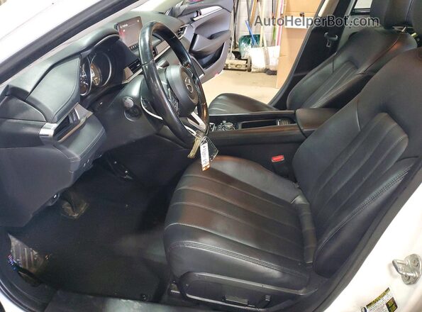 JM1GL1TY3M1609483 2021 MAZDA 6 White Вид салону спереду