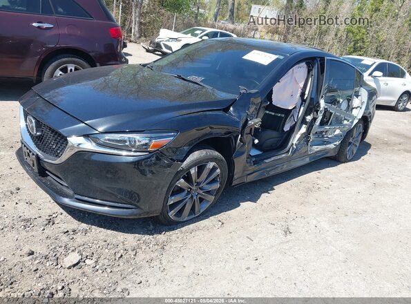 JM1GL1TY4K1509888 2019 MAZDA 6 Black Передня ліва чверть