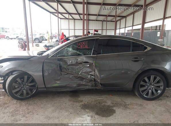 JM1GL1TY7M1618283 2021 MAZDA 6 Gray Սալոնի հետևի տեսք