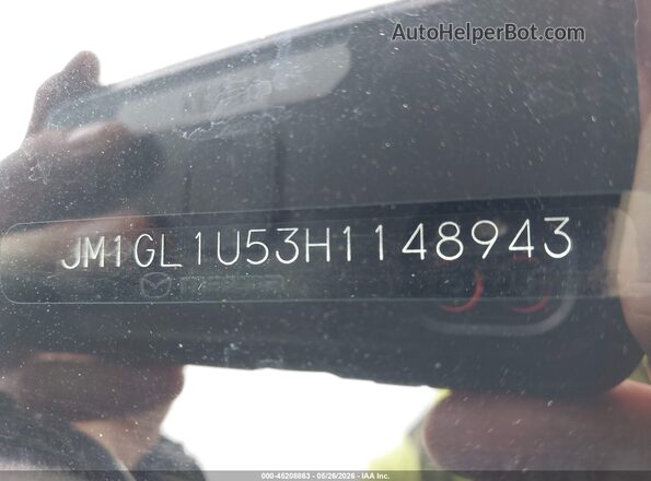 JM1GL1U53H1148943 2017 MAZDA 6 Black 