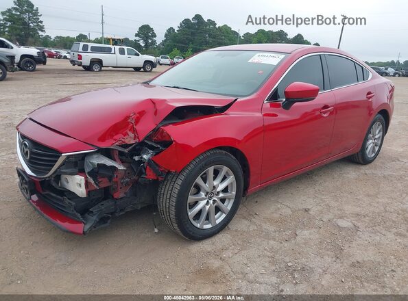 JM1GL1U58H1144600 2017 MAZDA 6 Red Передня ліва чверть