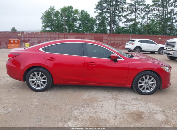 JM1GL1U58H1144600 2017 MAZDA 6 Red Вид задньої частини салону