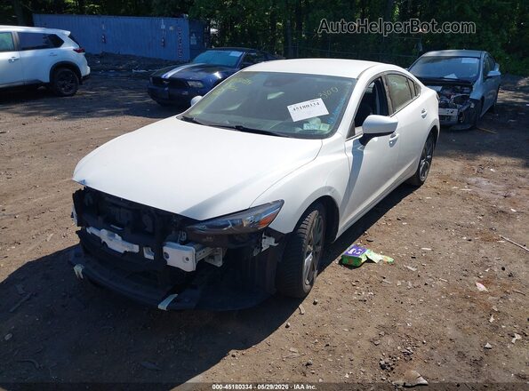 JM1GL1UM9J1309731 2018 MAZDA 6 White Vista tres cuartos delantera izquierda