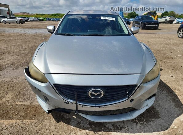 JM1GL1V52H1114488 2017 MAZDA 6 Silver Front view