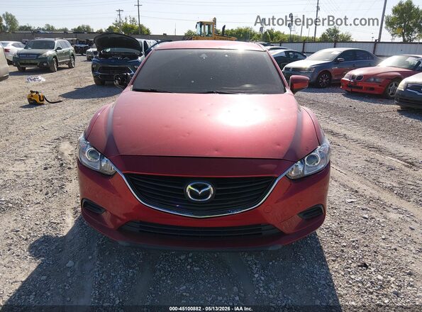 JM1GL1V52H1123871 2017 MAZDA 6 Red Widok wnętrza z tyłu