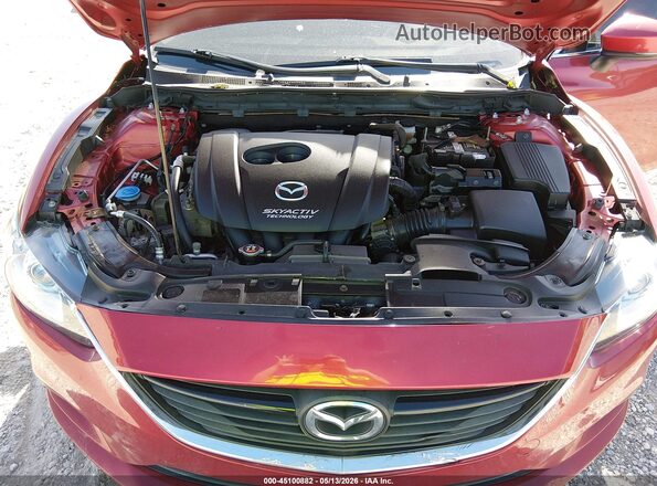 JM1GL1V52H1123871 2017 MAZDA 6 Red Widok z tyłu