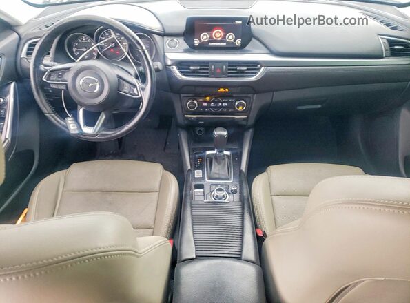 JM1GL1V54H1107039 2017 MAZDA 6 Black Առջևի վահանակի տեսք