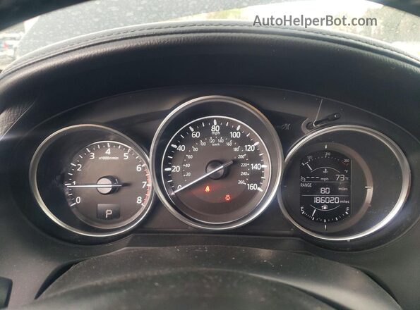 JM1GL1V54H1107039 2017 MAZDA 6 Black Սարքավորումների վահանակի տեսք