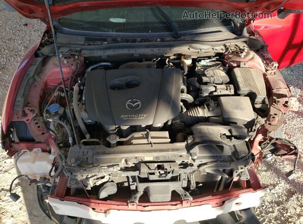 JM1GL1V54H1127212 2017 MAZDA 6 Red უკანა სალონის ხედი