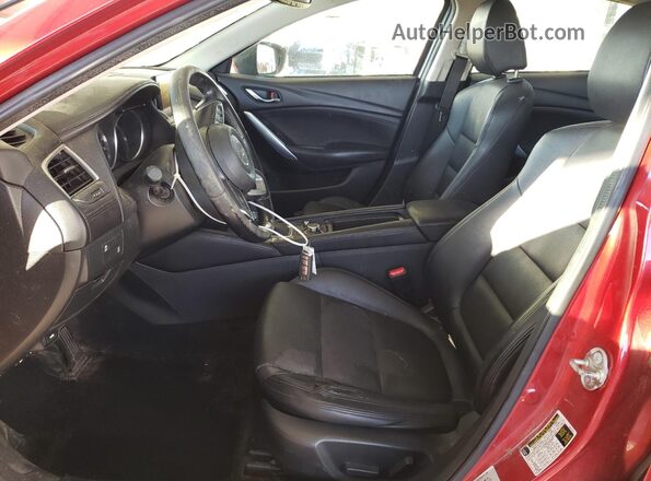 JM1GL1V54H1127212 2017 MAZDA 6 Red წინა სალონის ხედი