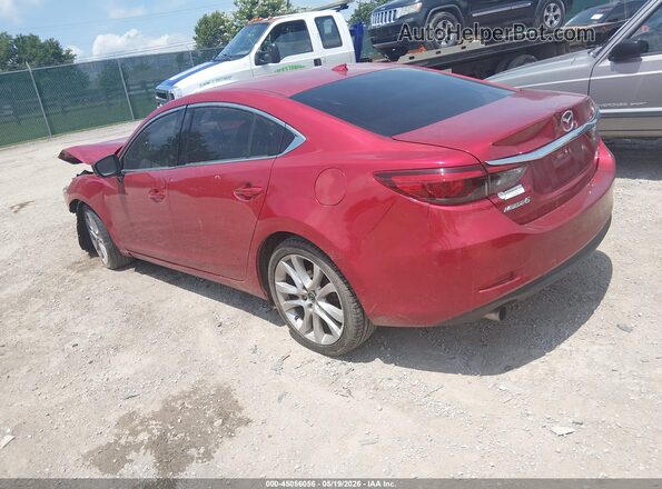 JM1GL1V54H1131700 2017 MAZDA 6 Red Rear left