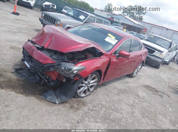JM1GL1V54H1131700 2017 MAZDA 6 Red Front left