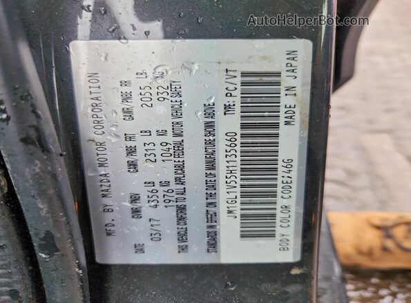 JM1GL1V55H1135660 2017 MAZDA 6 Gray 