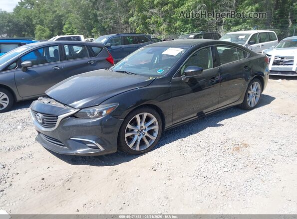 JM1GL1V57H1106225 2017 MAZDA 6 Black Vista tres cuartos delantera izquierda