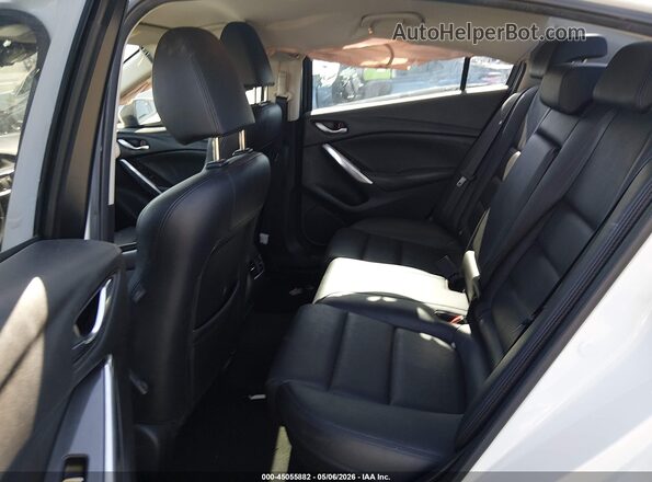 JM1GL1V58H1111367 2017 MAZDA 6 White VIN კოდის სტიკერის ხედი