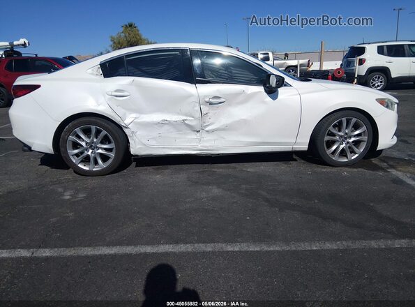 JM1GL1V58H1111367 2017 MAZDA 6 White უკანა სალონის ხედი