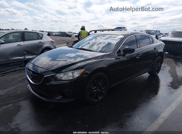 JM1GL1V58H1149276 2017 MAZDA 6 Черный Передняя левая четверть