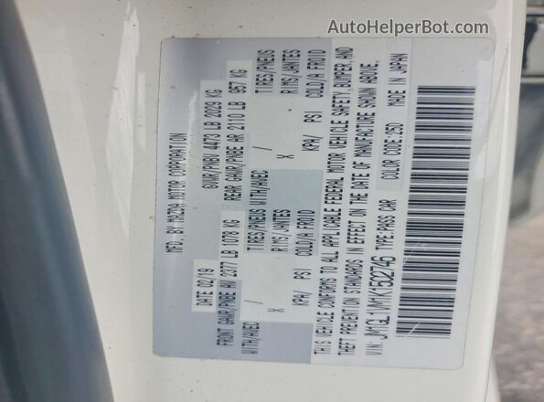 JM1GL1VM1K1502746 2019 MAZDA 6 White Շարժիչի բաժամունքի տեսք