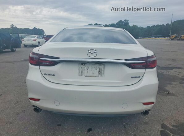 JM1GL1VM1K1502746 2019 MAZDA 6 White Հետևի տեսք