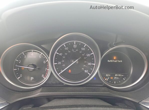 JM1GL1VM1K1502746 2019 MAZDA 6 White Սարքավորումների վահանակի տեսք