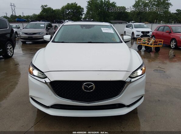 JM1GL1VM2M1608044 2021 MAZDA 6 White Vista del cuadro de instrumentos