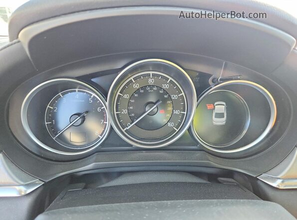 JM1GL1VM6M1608533 2021 MAZDA 6 Blue Instrument cluster view