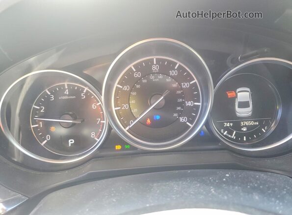 JM1GL1VM9M1613323 2021 MAZDA 6 Black Սարքավորումների վահանակի տեսք